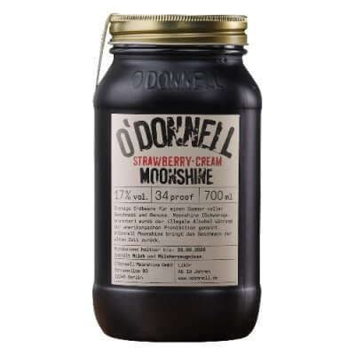 O’DONNELL MOONSHINE Strawberry Cream 17% Vol. – 0,7 Liter